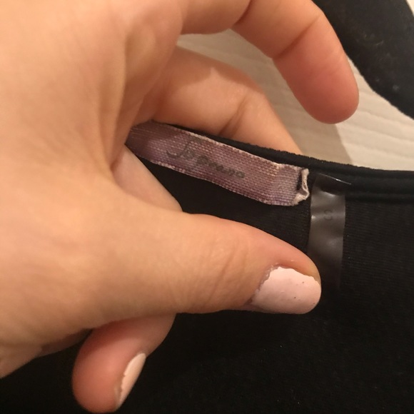 SOPRANO BRAND BLACK PEPLUM TOP- S - Picture 3 of 4